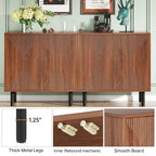 58 Inches Sideboard Buffet Cabinet with Doors Freestanding Storage Cabinet