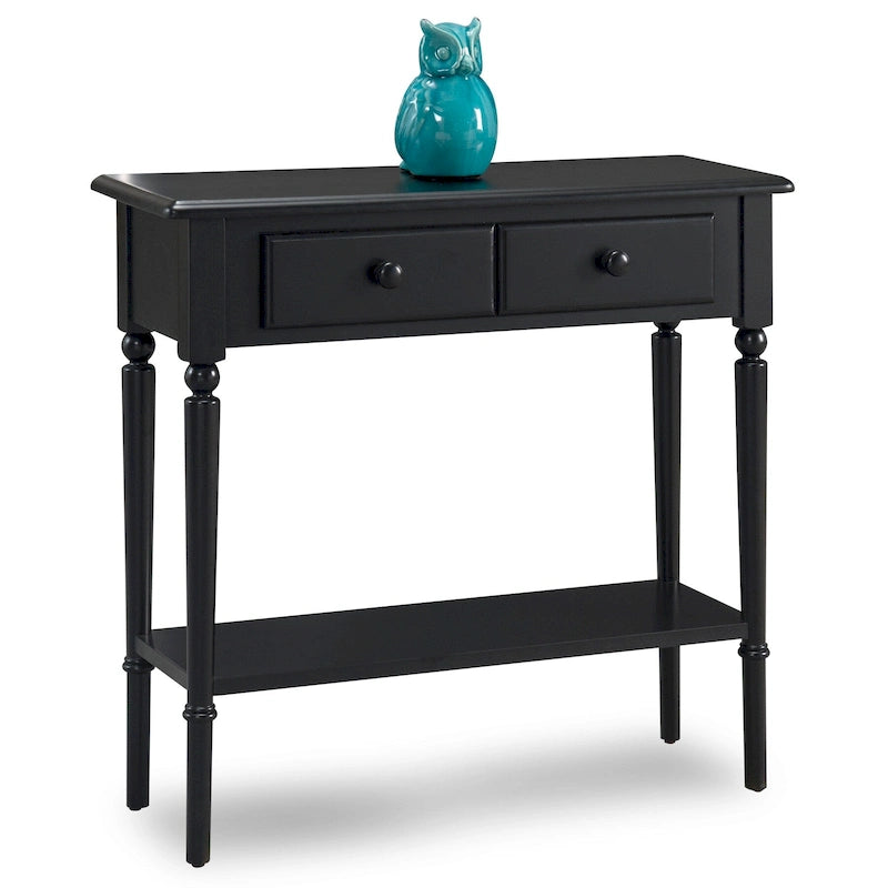 Leick Home Coastal One Drawer Narrow Hall Console Sofa Table
