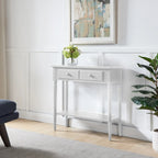Leick Home Coastal One Drawer Narrow Hall Console Sofa Table