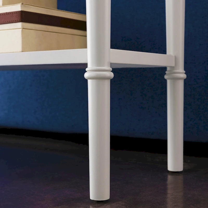 Leick Home Coastal One Drawer Narrow Hall Console Sofa Table