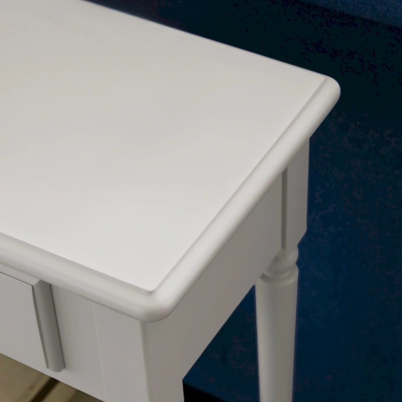 Leick Home Coastal One Drawer Narrow Hall Console Sofa Table