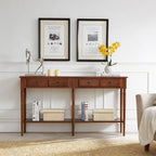 Leick Home Coastal One Drawer Narrow Hall Console Sofa Table