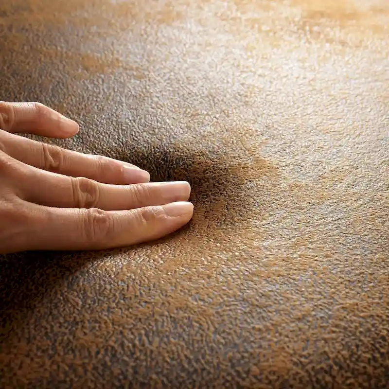 Dining Chair Set of 4 Suede Fabric Side Seating with Black Metal Legs