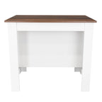 TUHOME Cala 3-Shelf Wooden Casual Kitchen Island