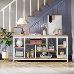 70.9 inch Console Sofa Table with Storage, 3-Tier Entryway Table for Hallway