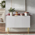 Lifestorey Valen Channel Front Sideboard/Buffet with Adjustable Shelves