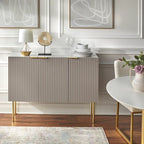 Lifestorey Valen Channel Front Sideboard/Buffet with Adjustable Shelves