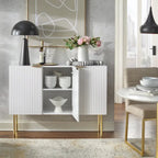 Lifestorey Valen Channel Front Sideboard/Buffet with Adjustable Shelves