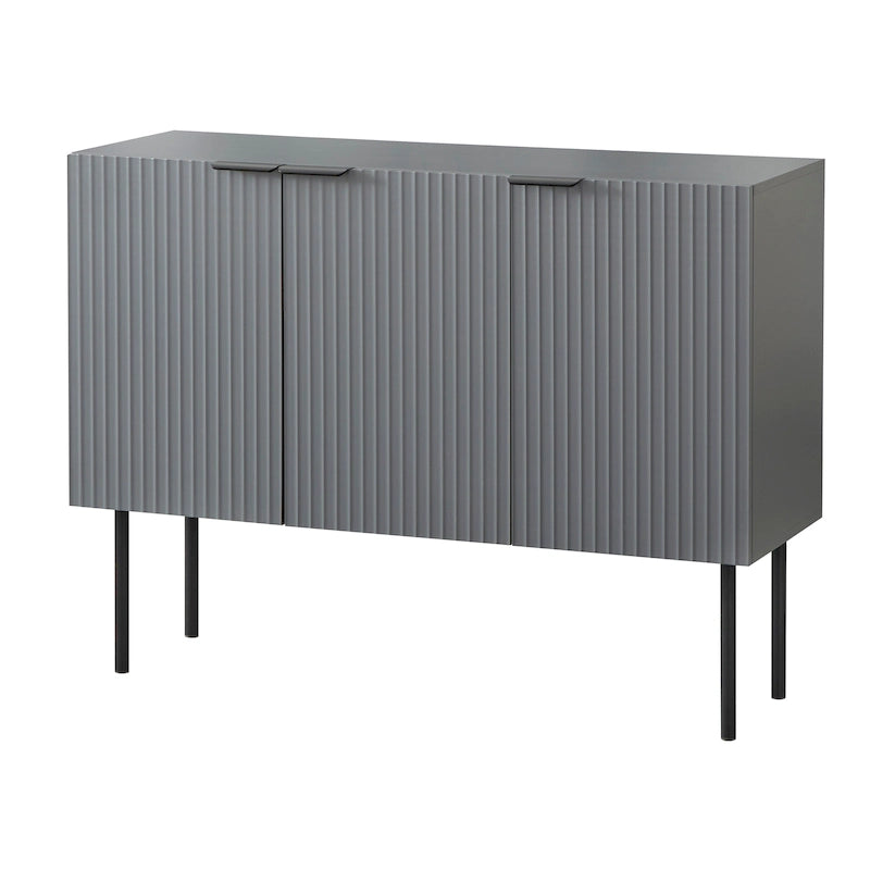 Lifestorey Valen Channel Front Sideboard/Buffet with Adjustable Shelves