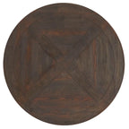 Benchwright Brown Finish Round Dining Table by iNSPIRE Q Artisan