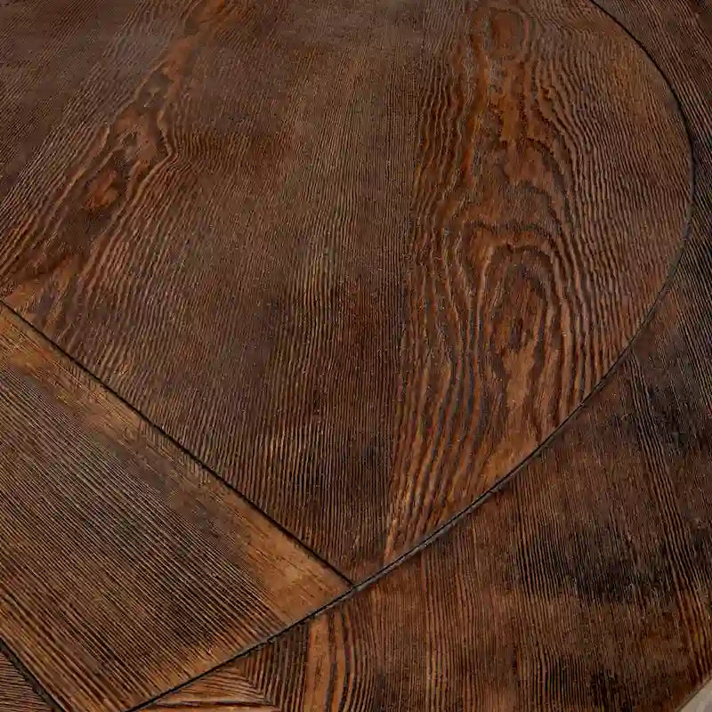 Benchwright Brown Finish Round Dining Table by iNSPIRE Q Artisan