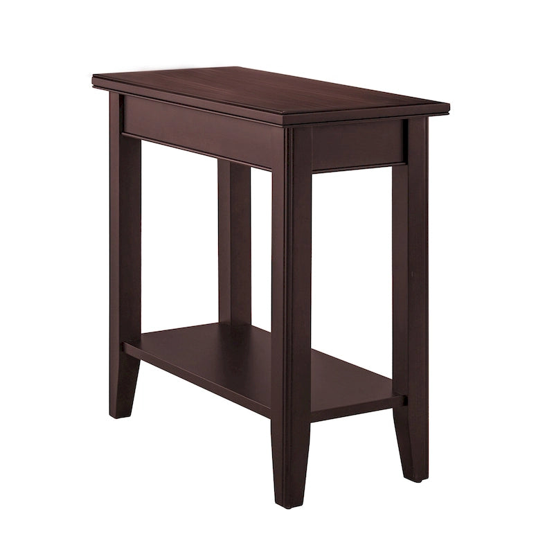 Leick Home Laurent Narrow End Table with Shelf