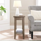 Leick Home Laurent Narrow End Table with Shelf