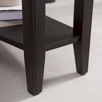 Leick Home Laurent Narrow End Table with Shelf