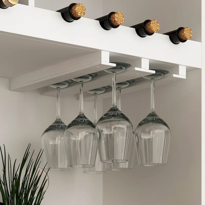 79Pantry Storage Cabinet Glass Doors Sideboard Buffet Cabinet Lacquer