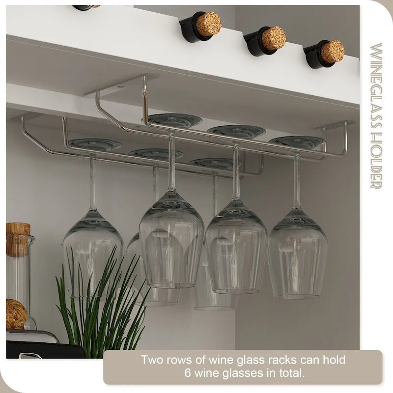 79Pantry Storage Cabinet Glass Doors Sideboard Buffet Cabinet Lacquer