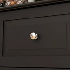 79Pantry Storage Cabinet Glass Doors Sideboard Buffet Cabinet Lacquer