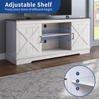Farmhouse TV Stand for 65 Inch TV Media Console Entertainment Center Rustic Barn Doors