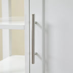 HOMCOM Compact Kitchen Island Cart on Wheels, Rolling Utility Trolley Cart with Storage Shelf & Drawer for Dining Room