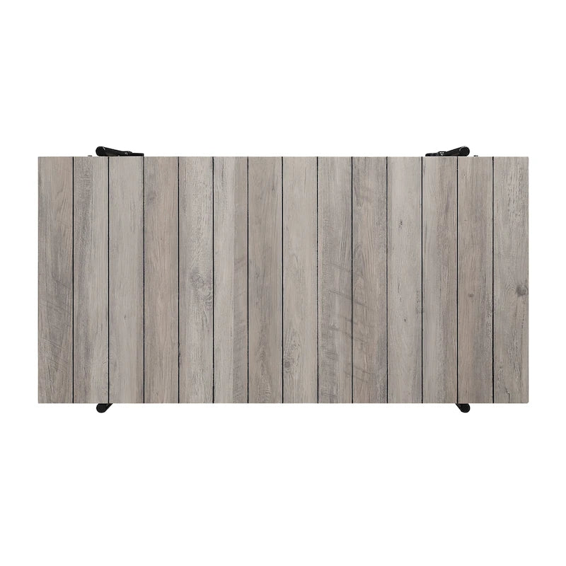 Hyssop Farmhouse 47-inch Steel 1-Shelf Coffee Table by Furniture of America