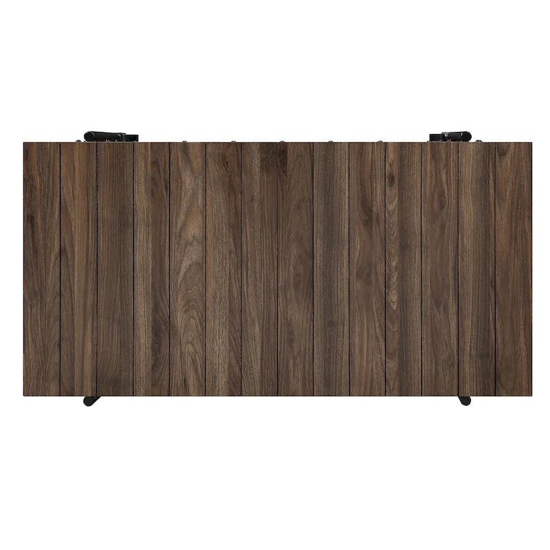 Hyssop Farmhouse 47-inch Steel 1-Shelf Coffee Table by Furniture of America