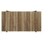 Hyssop Farmhouse 47-inch Steel 1-Shelf Coffee Table by Furniture of America