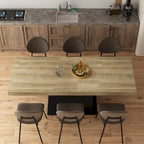 Home Wood Dining Table Extendable Table Meeting Working Computer