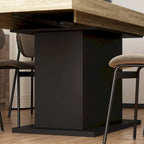 Home Wood Dining Table Extendable Table Meeting Working Computer