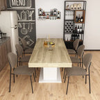 Home Wood Dining Table Extendable Table Meeting Working Computer