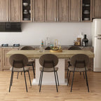 Home Wood Dining Table Extendable Table Meeting Working Computer