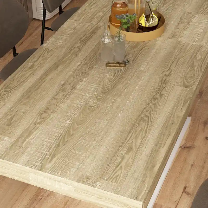 Home Wood Dining Table Extendable Table Meeting Working Computer