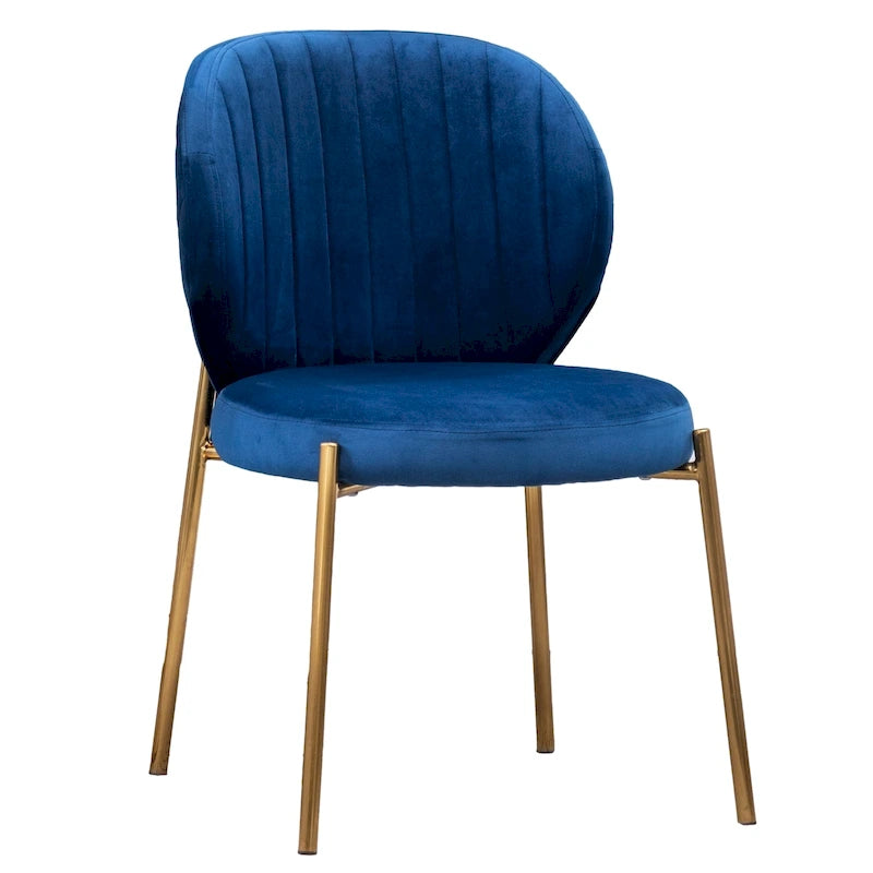 Roundhill Furniture Amoa Contemporary 5-Piece Dining Set, White Round Table and 4 Chairs