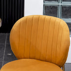 Roundhill Furniture Amoa Contemporary 5-Piece Dining Set, White Round Table and 4 Chairs