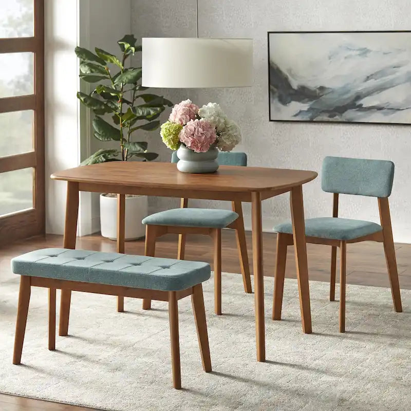 Simple Living 4-Piece Nettie Solid Wood Dining Set