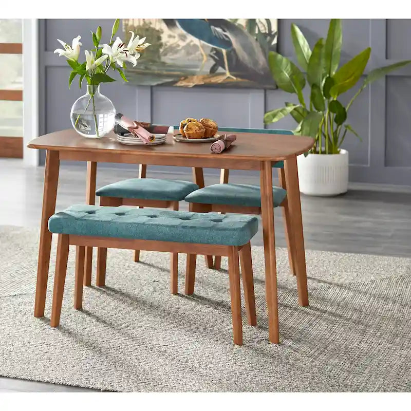 Simple Living 4-Piece Nettie Solid Wood Dining Set