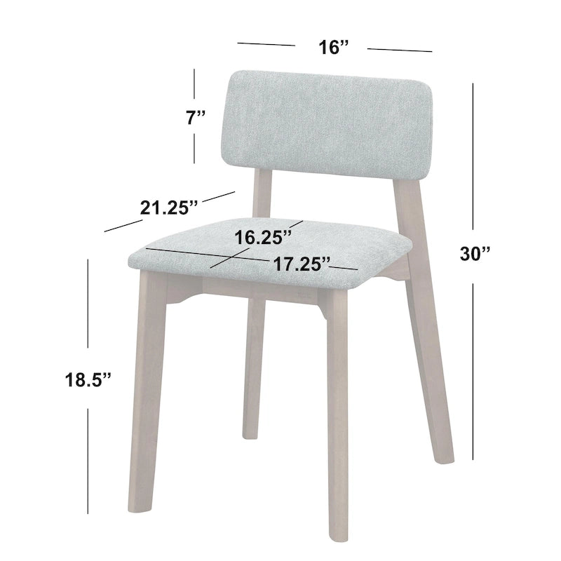 Simple Living 4-Piece Nettie Solid Wood Dining Set