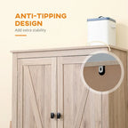 HOMCOM 72 Freestanding 4-Door Kitchen Pantry, Storage Cabinet Organizer with 4-Tiers, and Adjustable Shelves, White