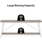 70.9 Inches Long Narrow Sofa Table Behind Couch for Entryway