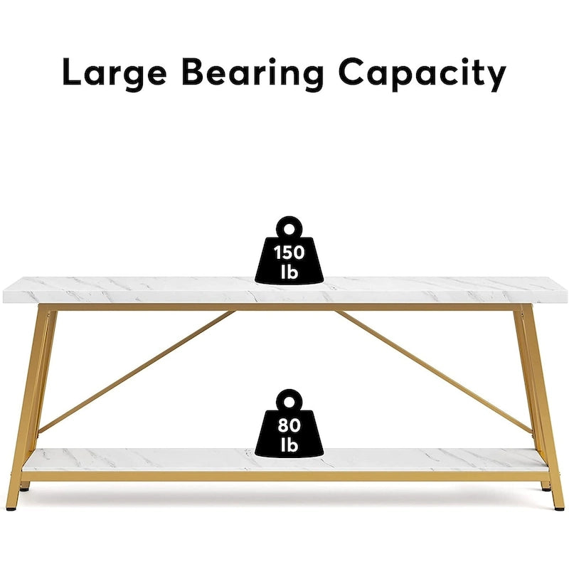 70.9 Inches Long Narrow Sofa Table Behind Couch for Entryway