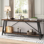 70.9 Inches Long Narrow Sofa Table Behind Couch for Entryway
