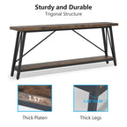 70.9 Inches Long Narrow Sofa Table Behind Couch for Entryway