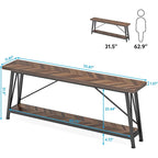 70.9 Inches Long Narrow Sofa Table Behind Couch for Entryway