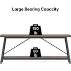 70.9 Inches Long Narrow Sofa Table Behind Couch for Entryway