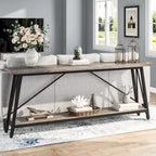 70.9 Inches Long Narrow Sofa Table Behind Couch for Entryway