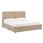 Arlert V-Channel Headboard Storage Platform Bed by iNSPIRE Q Modern