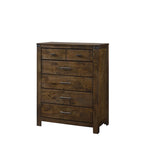 Joell 6 Piece Brown Ructic Panel Bedroom Set