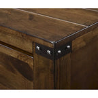 Joell 6 Piece Brown Ructic Panel Bedroom Set