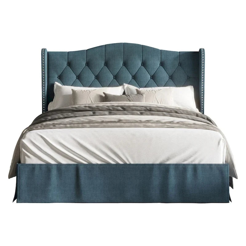 Riley Tufted Upholstered Platform Bed