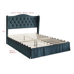 Riley Tufted Upholstered Platform Bed