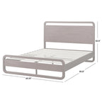 Simple Living Santos Solid Wood Queen Platform Bed